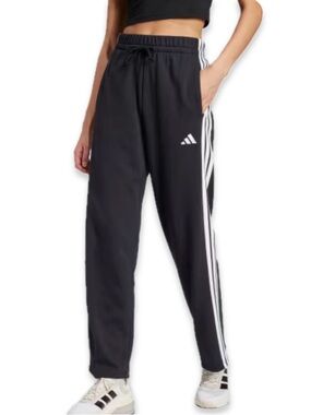 Adidas Joggers Classic Black With White Stripes Size Small